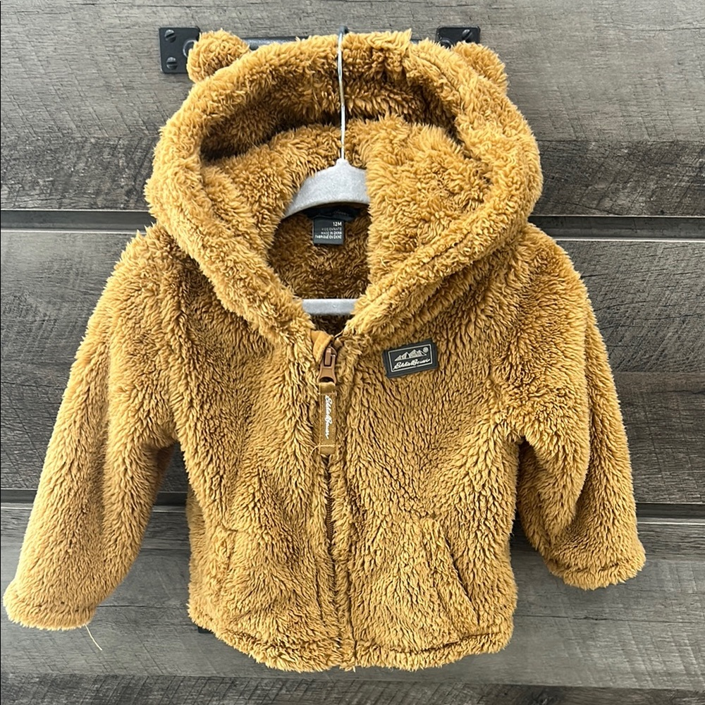 Eddie Bauer Tan Fleece Kids Jacket